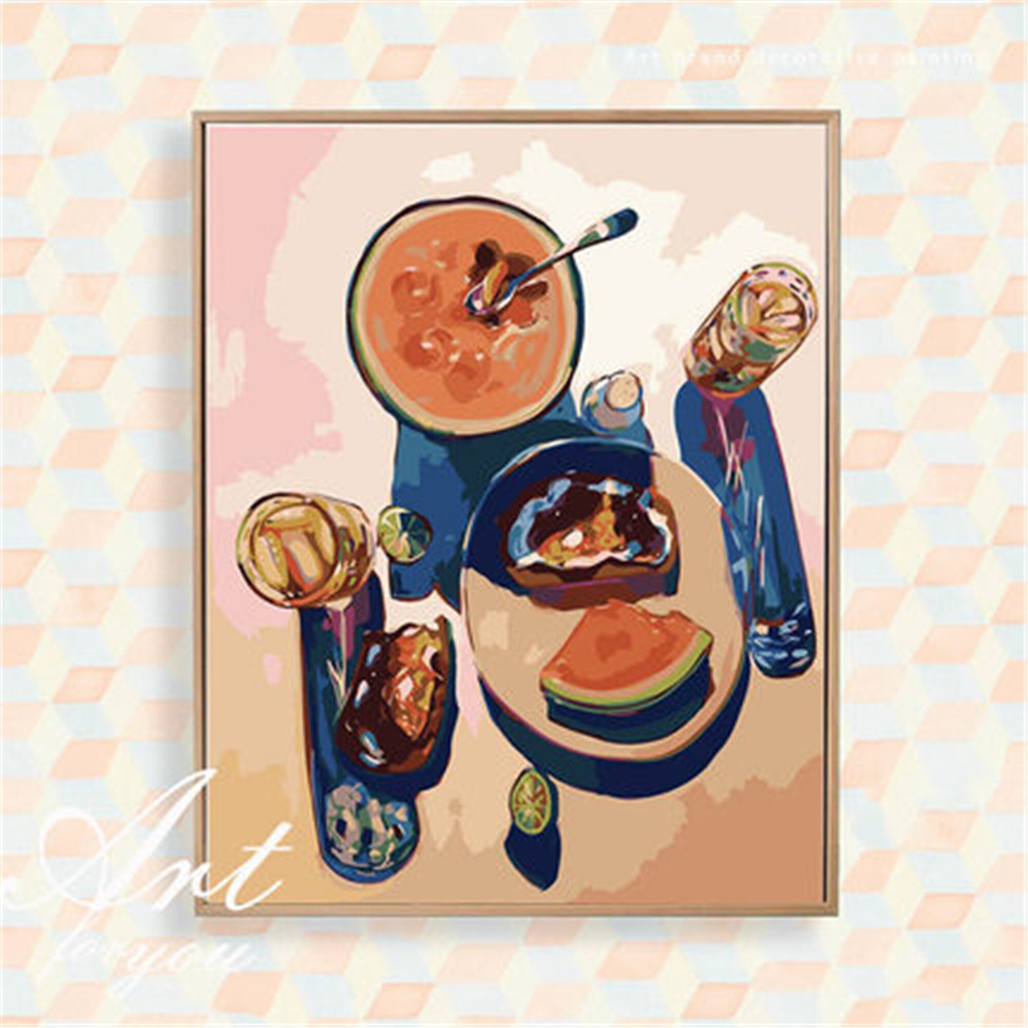 Fruit Paint By Number KitDiy Paint By Number KitWithout Etsy