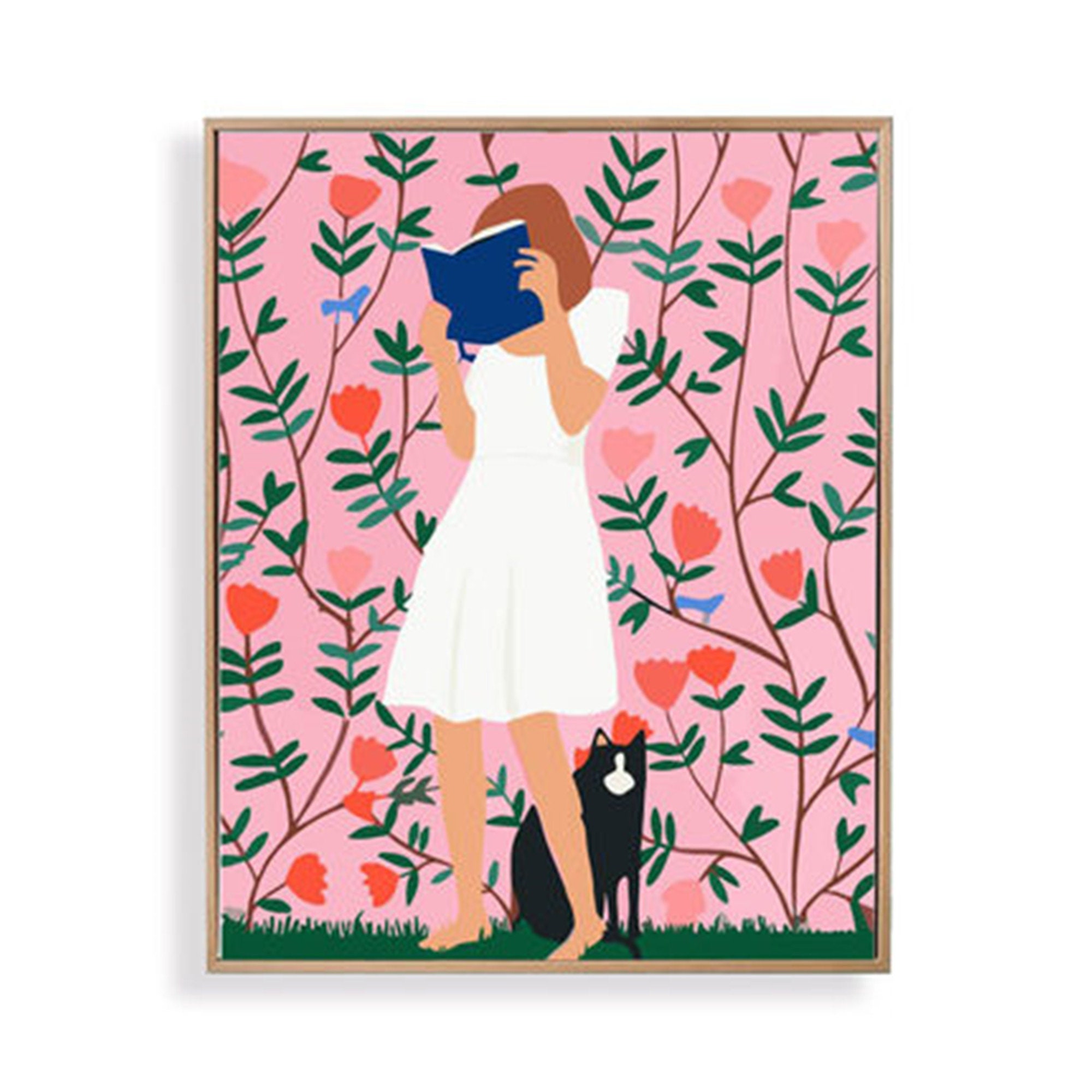 Girl And Flower Paint By Number KitAbstract Paint by Number Etsy