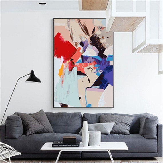 Modern Abstract Art Paint By Number KitDIY Paint By Number Etsy