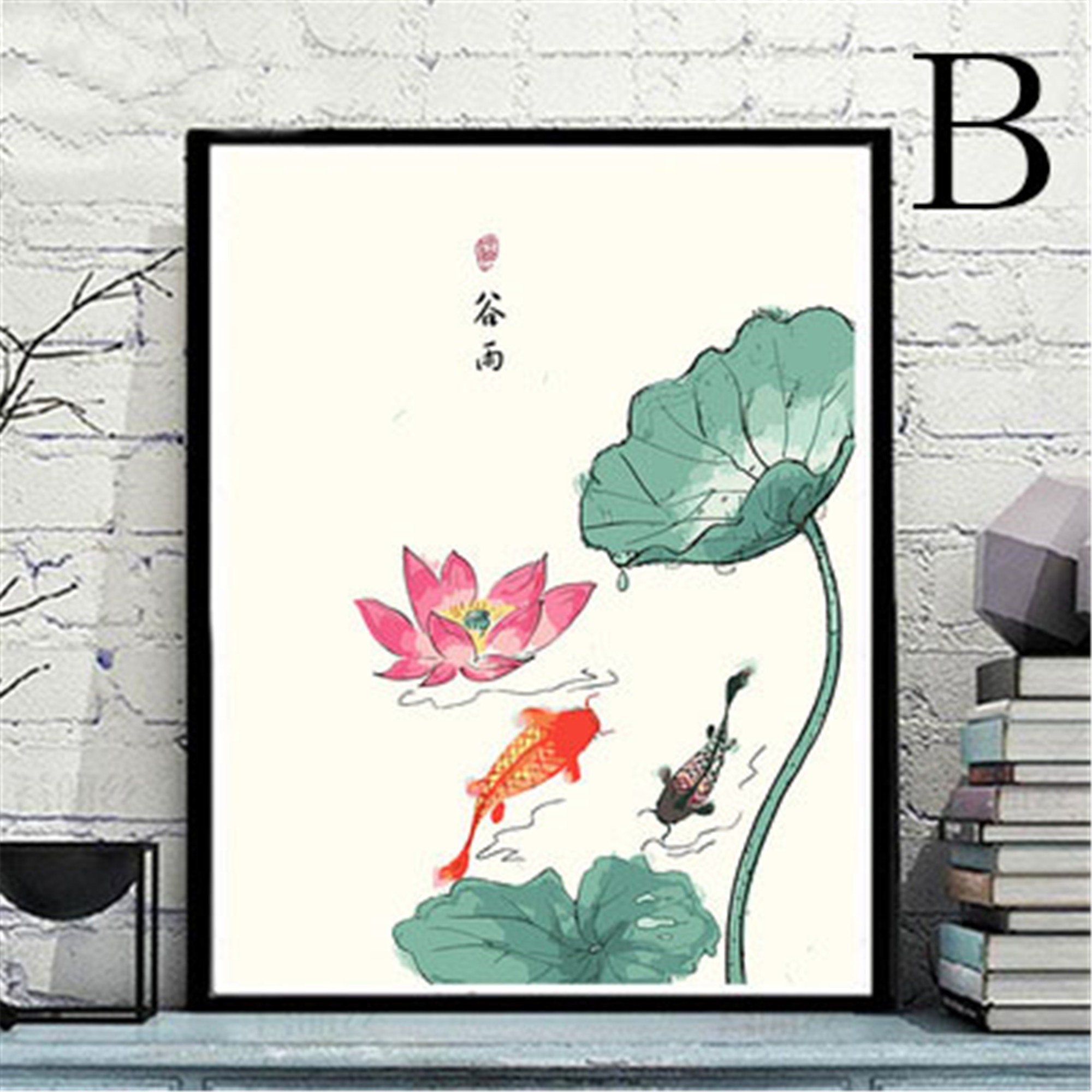 Chinese Style Paint by Number KitWithout FrameDIY Painting Etsy