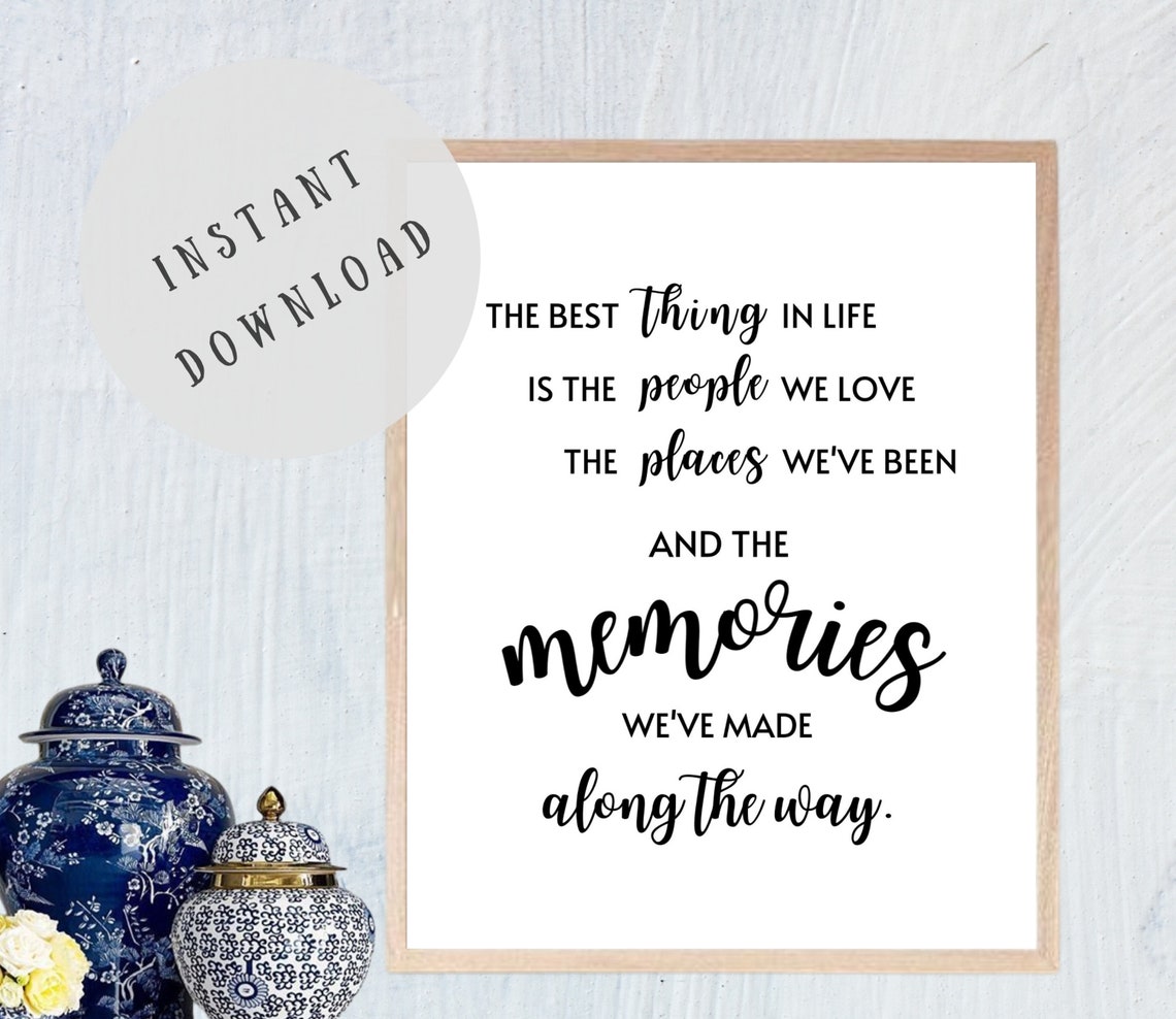 The Best Thing in Life Wall Art Home Decor Home Wall Art Etsy Australia