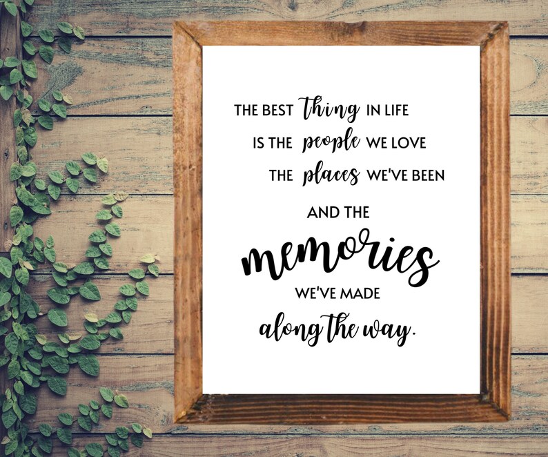The Best Thing in Life Wall Art Home Decor Home Wall Art Etsy Australia