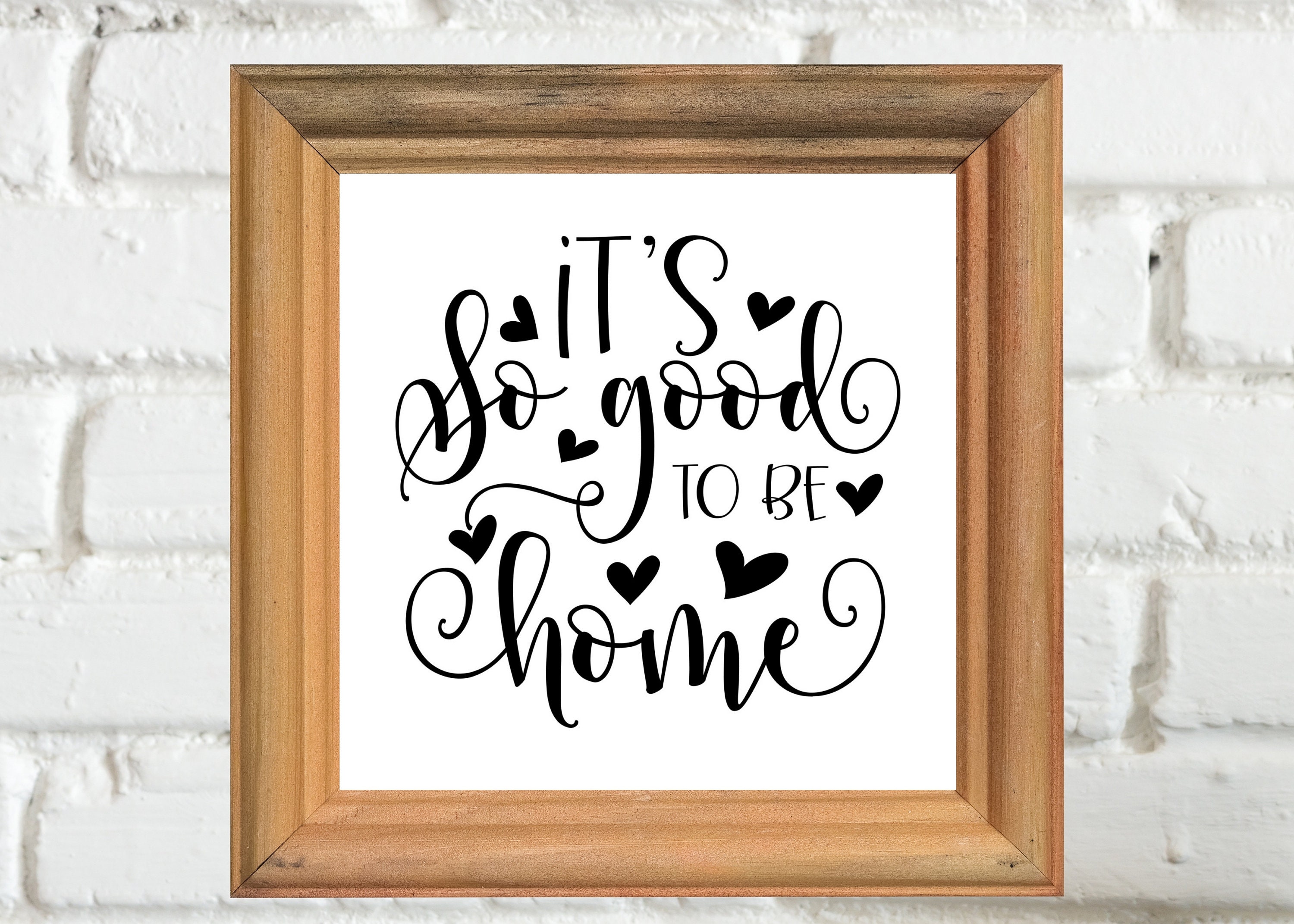 It's So Good To Be Home Wall Art Farmhouse Wall Decor Etsy