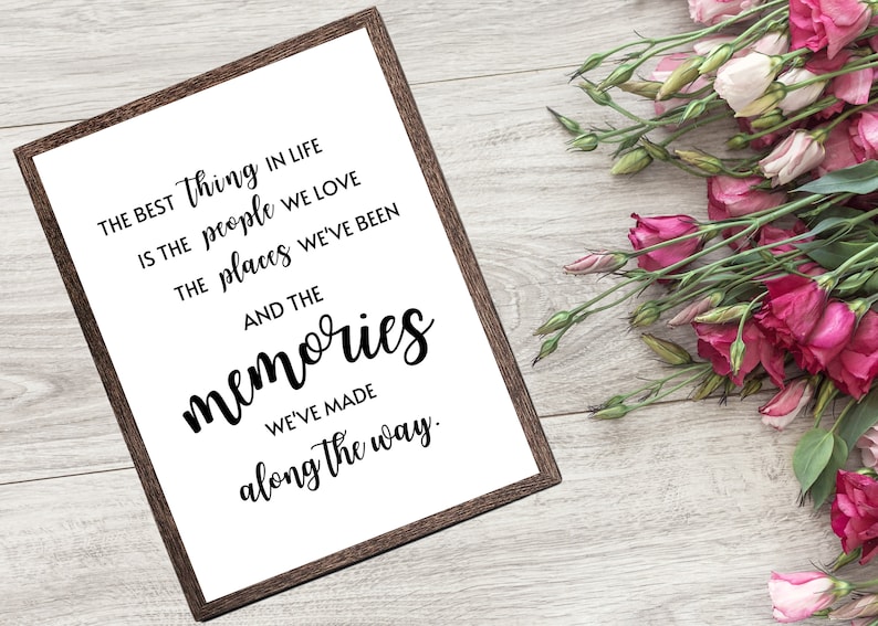 The Best Thing in Life Wall Art Home Decor Home Wall Art Etsy Australia