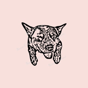 Heeler Smile SVG / PNG / JPEG / Australian Cattle Dog / file di taglio digitale / Cricut