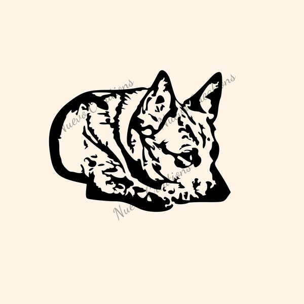 Heeler SVG/ PNG/ JPEG / Australian Cattle Dog / digital cut file / Cricut