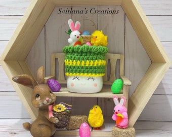 Easter Basket Marshmallow Mug Hat | Happy Easter |  Rae Dunn | Spring Decor | Tiered Tray Decor |  Martha Stewart |