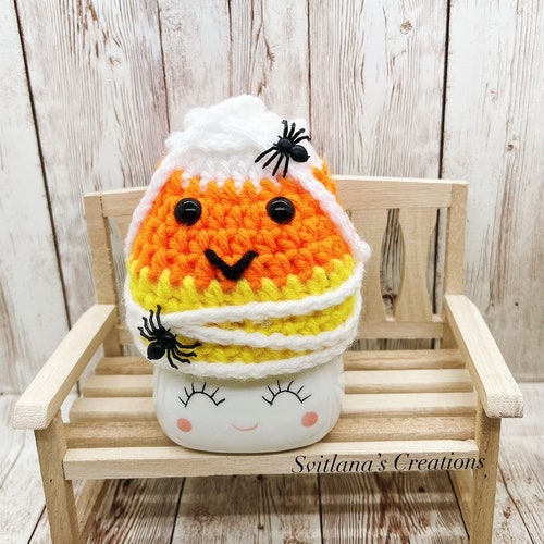 Marshmallow Mug Hat Pumpkin Etsy