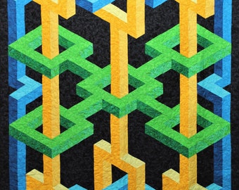 Shenanigans Quilt Kit and 3D Illusion Quilts book
