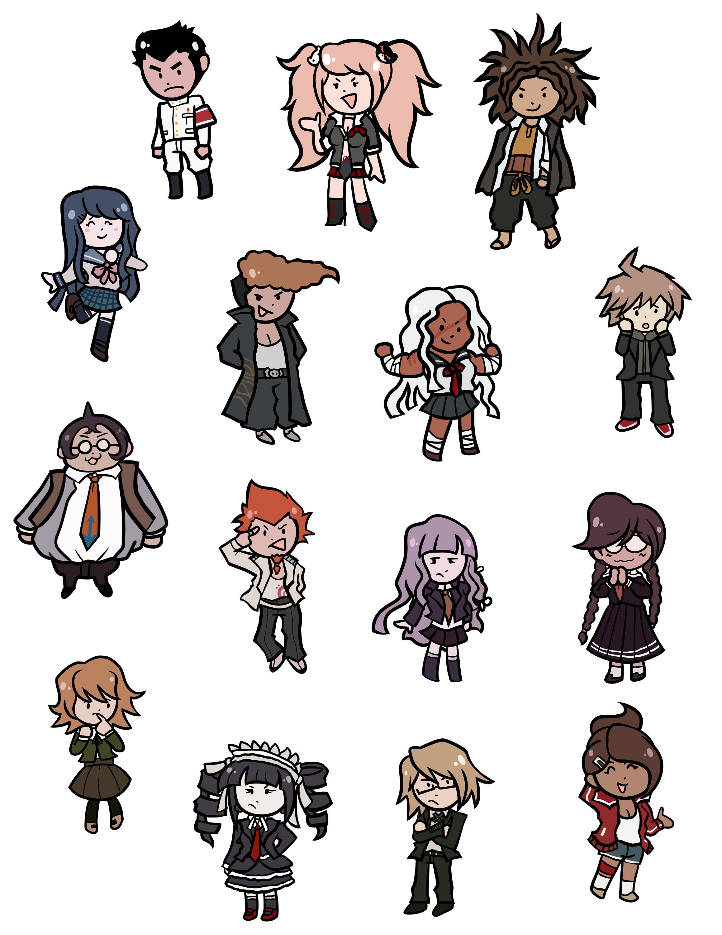 danganronpa 1 stickers etsy