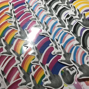 F Off I&#39;m LGBT + Glänzender Vinyl wasserfester Aufkleber