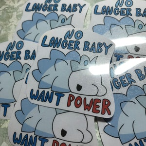 No Longer Baby Snom Waterproof Sticker
