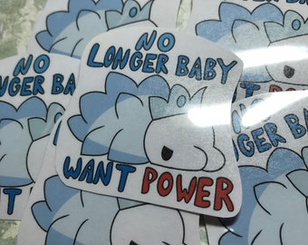 No Longer Baby Snom Waterproof Sticker