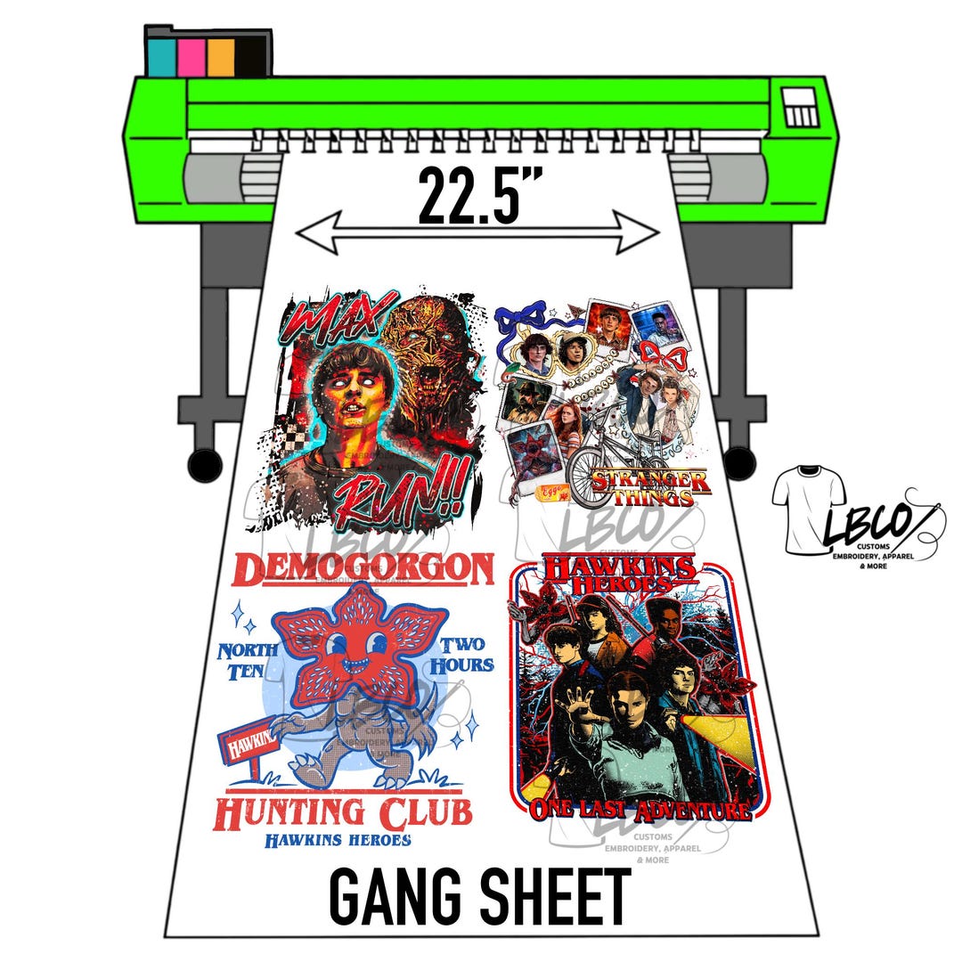 Custom DTF Transfers, Gang Sheet Prints (upload Your Art) - Etsy