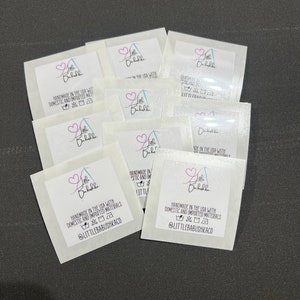 Iron On Clothing Tags, Heat Transfer Iron On