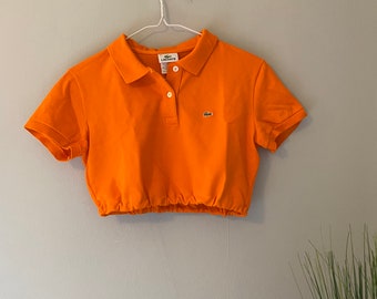 cropped lacoste polo