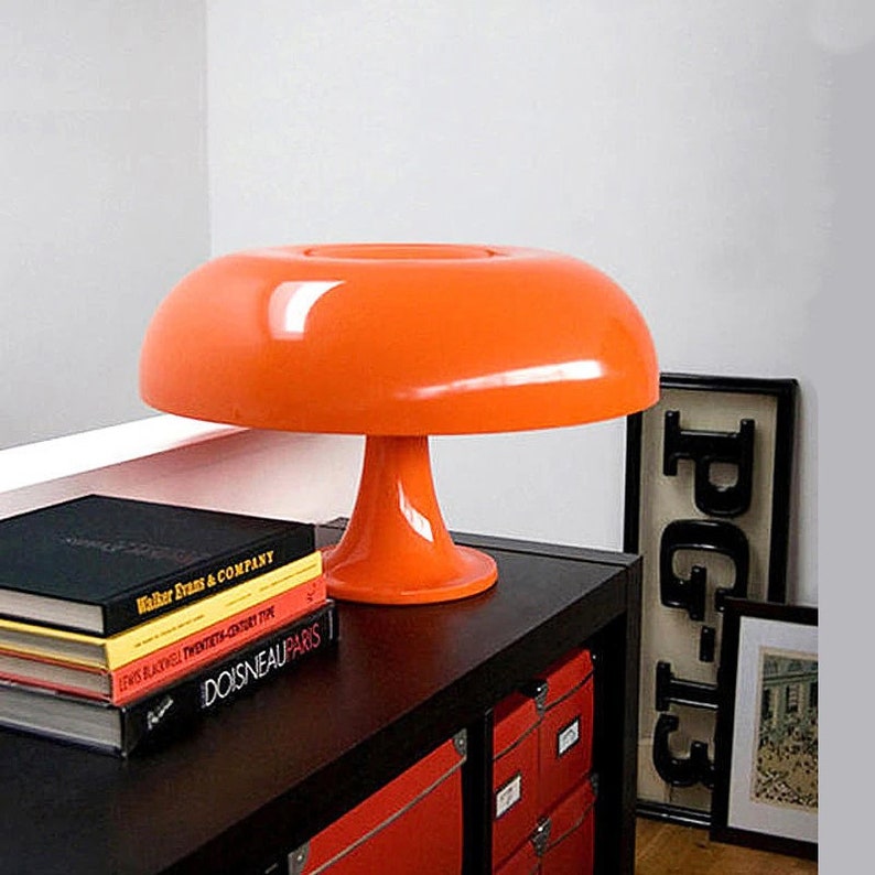 Mushroom Table Lamp, Minimalist Desk Lamp, Retro Bedside Lamp, D