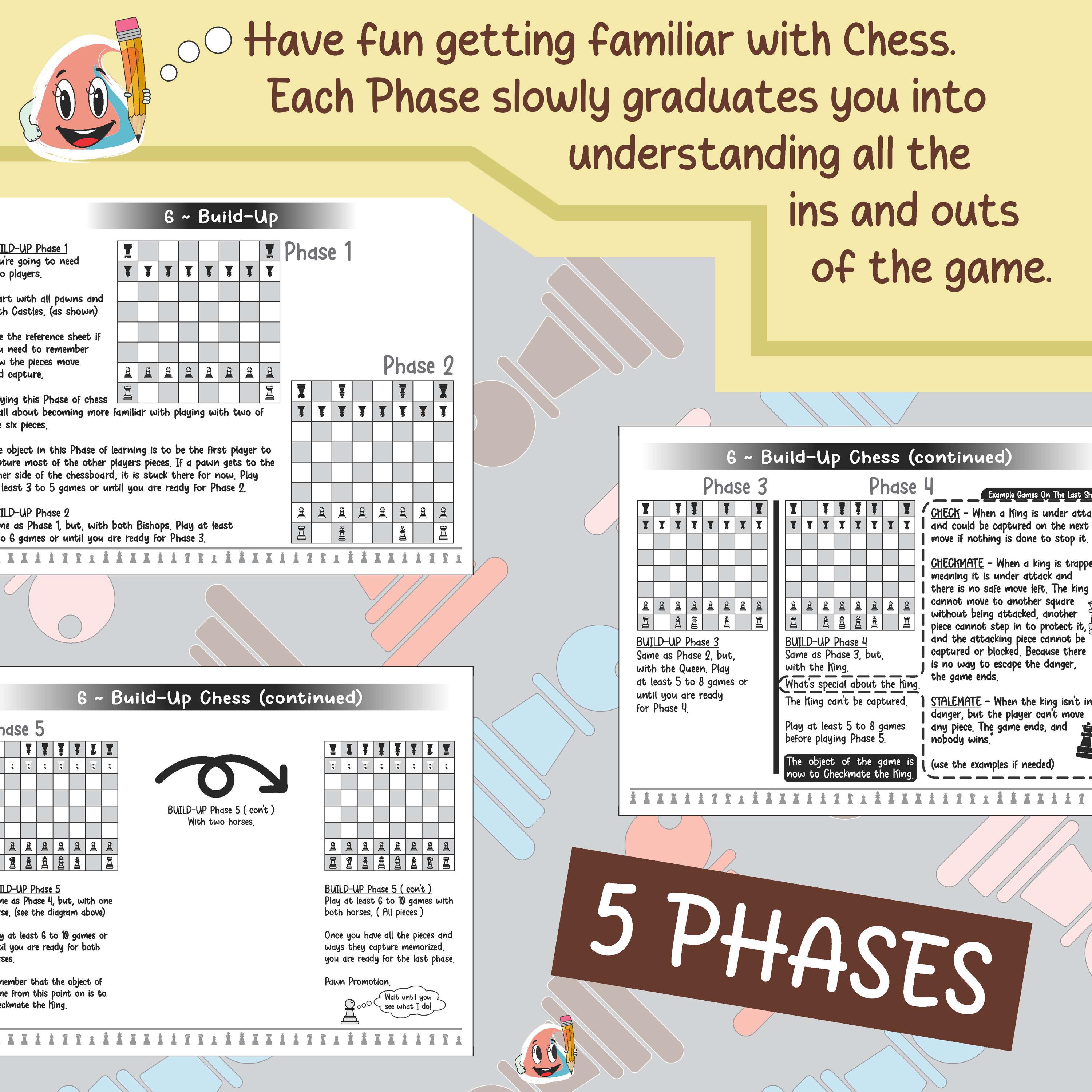 Beginner Chess Program for Kids - Printable Board & Foldable Pieces ...
