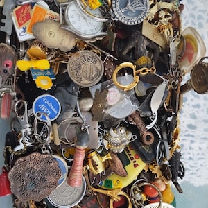 Vintage Keychain Lot - Etsy