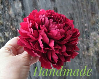 Peony Hair Piece Etsy Peony Hair Piece Etsy