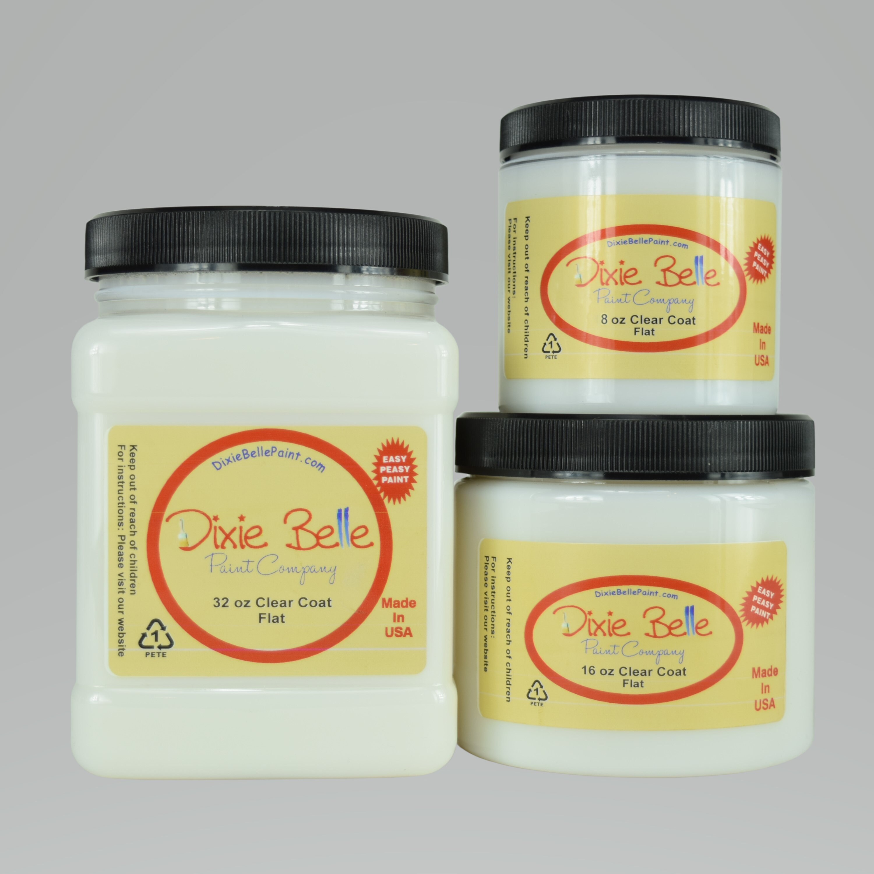 Dixie Belle Clear Coat Flat. Matte or Flat Protective Finish. Durable