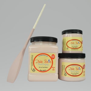 Dixie Belle Tea Rose Chalk Mineral Paint. Soft Rosy Pink Furniture, Decor, Wood, Metal, Glass, Ceramic, Fabric, or Cabinet Paint.