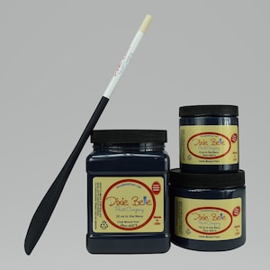 Dixie Belle In the Navy krijt minerale verf. Diepzeeblauw meubilair, decor, hout, metaal, glas, keramiek, stof of kastverf.