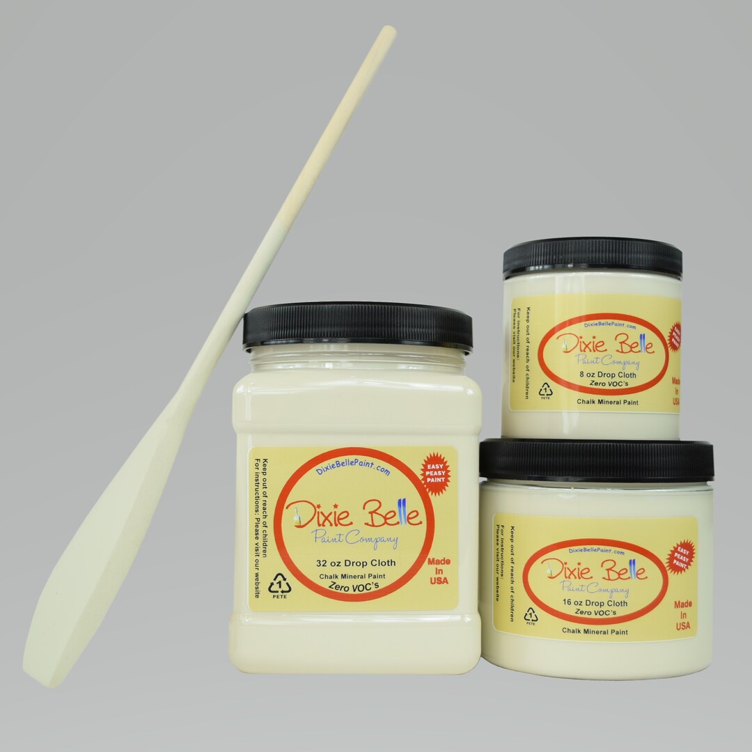 Dixie Belle Drop Cloth Chalk Mineral Paint. Warm Linen White Etsy