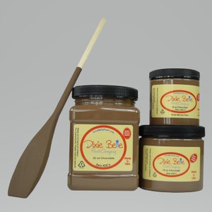 Dixie Belle Chocolate Chalk Mineral Paint. Brown Furniture, Decor, Wood, Metal, Glass, Ceramic, Fabric, or Cabinet Paint.