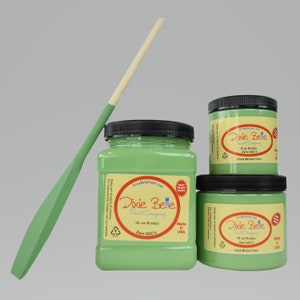 Dixie Belle Kudzu Chalk Mineral Paint. Leafy Green Furniture, Decor, Wood, Metal, Glass, Ceramic, Fabric, or Cabinet Paint.