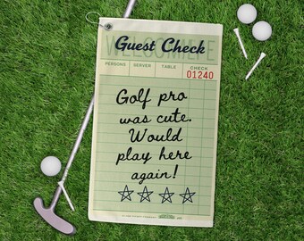 Funny Golf Guest Check Towel, Golf Pro Gift