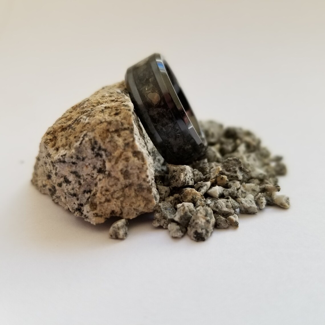 Granite Ring Durable Ring Water Proof Ring Mens Rings Etsy