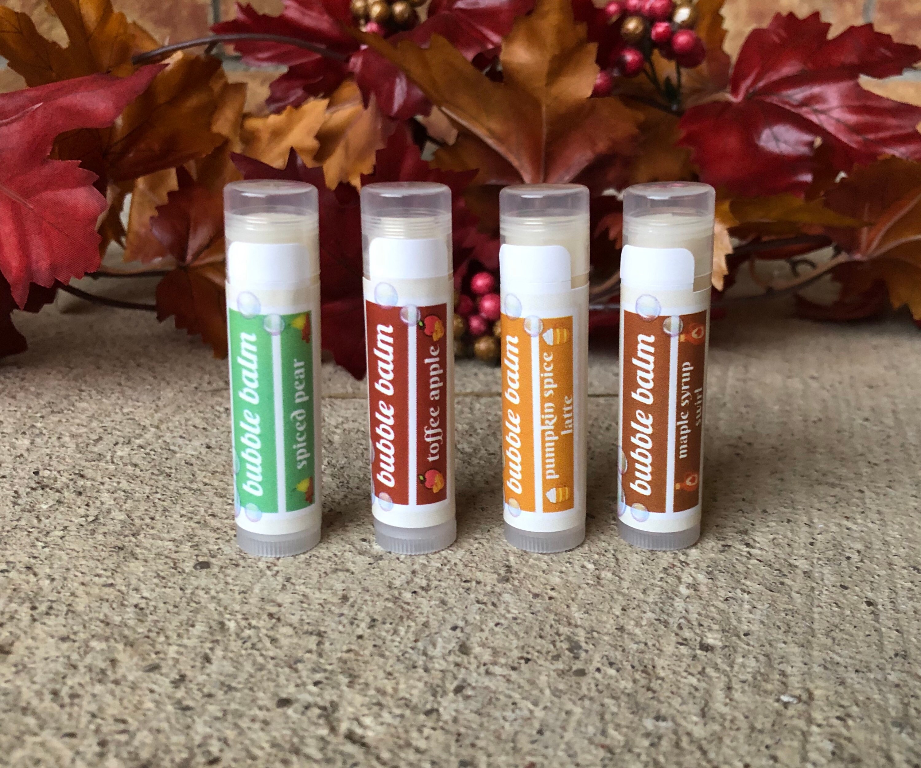 Autumn Lip Balm Collection Fall Lip Balm Set Organic Lip Etsy