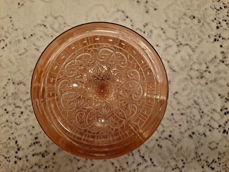 Marigold/peach Carnival Glass Candy Dish northwood Etsy