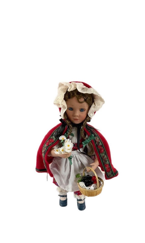Ashton Drake Little Red Riding Hood Porcelain Doll W Box and COA