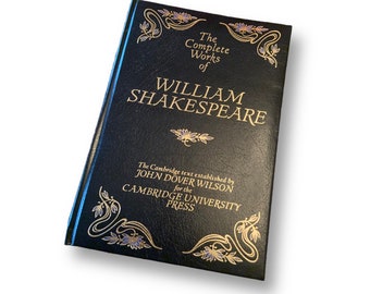 Shakespeare The Complete Works of William Shakespeare Leather Bound Book Vintage