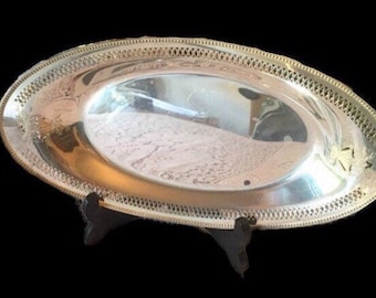 LAST CALL: Elegant Silver Plated Serving Tray