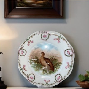 Z S & Co Mignon Bavaria Plate 7-1/2” Bird Plate Zeh Scherzer