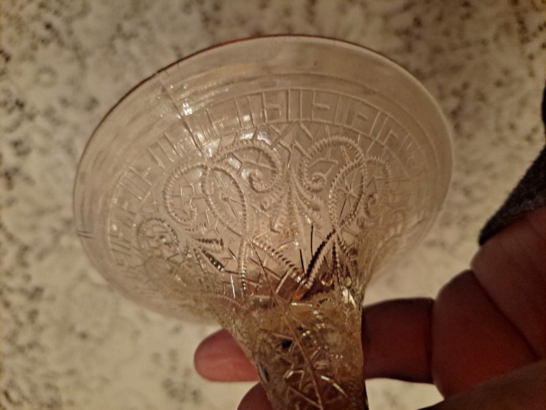 Marigold/peach Carnival Glass Candy Dish northwood Etsy