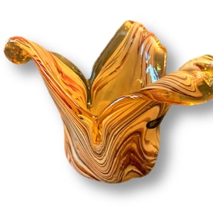 Murano Art Glass White Cristal Italian Glass Hand Made