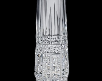Vintage Leaded Crystal Bud Vase ~ About 8” Tall