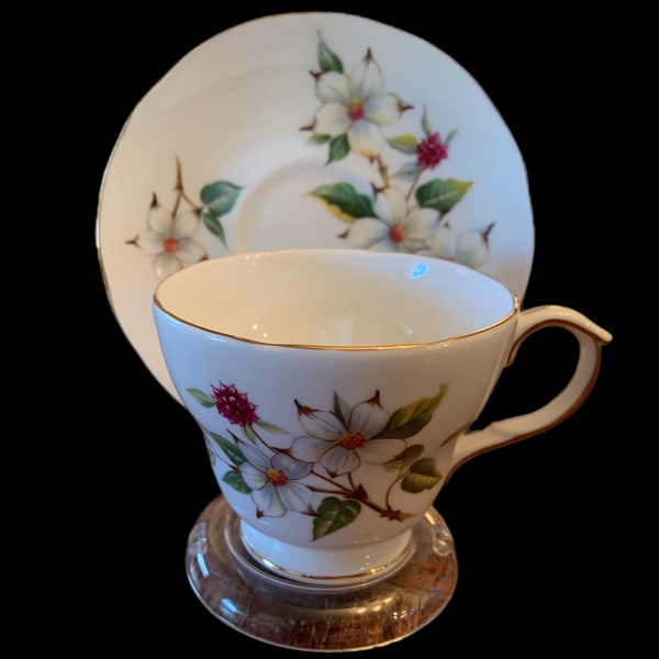 Duchess China Tea Cup & Saucer Set—Dogwood
