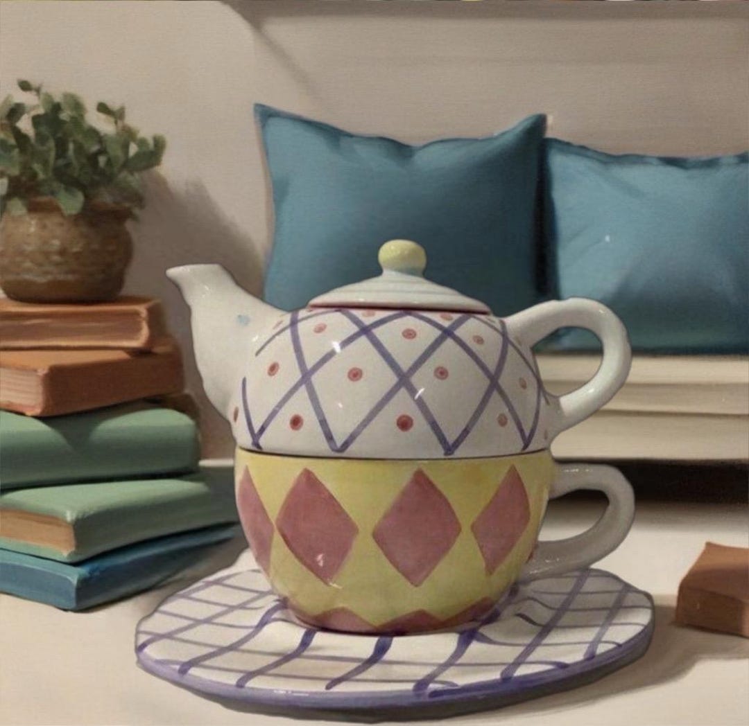 Teapot Tea Cup Tea Set-for-one! Vintage Tea Set - Etsy