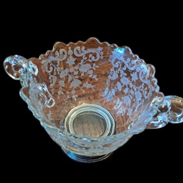 Chantilly Sugar Dish with Sterling Silver Base