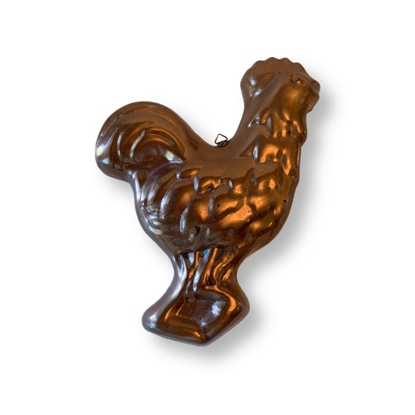 Copper Rooster Mould Mold Wall Decor Vintage Kitchen Decor