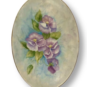 Hand Painted Vintage Platter Serving Dish or Decor