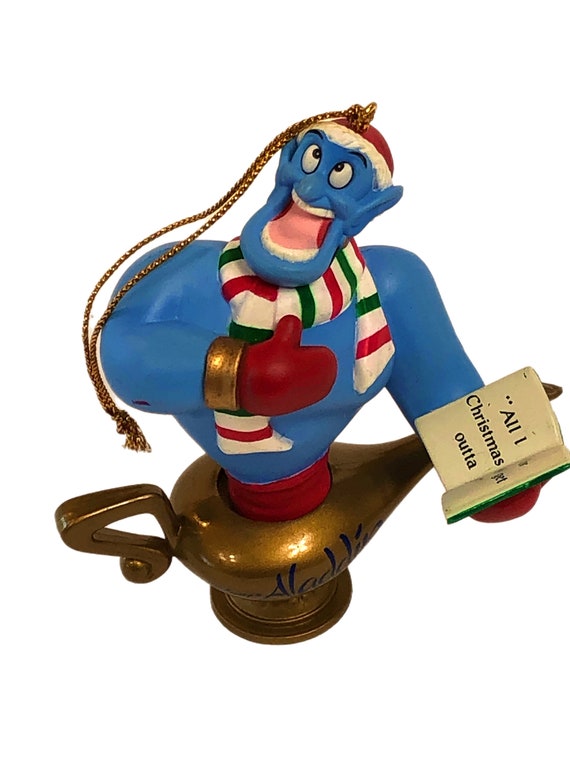 Vintage Disney Aladdin Genie Christmas Ornament in Box