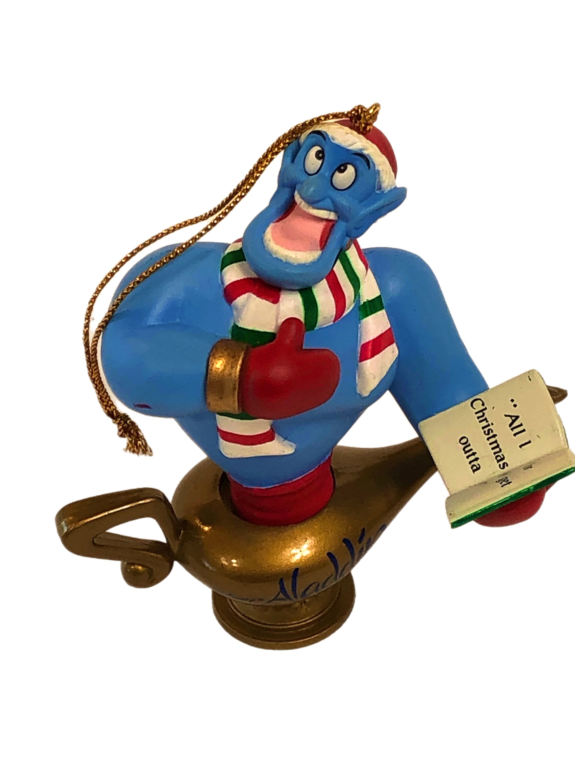 Vintage Disney Aladdin Genie Christmas Ornament in Box - Holiday