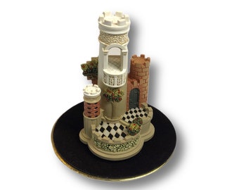 Olszewski Tinker’s Treasure Miniature Castle Display w/ Glass Dome Signed!