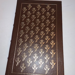 Wiersze Roberta Browninga Easton Press Skórzana oprawa ze złotymi liśćmi Zabytkowa książka poezji